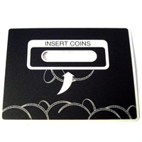 COIN INSERT LABEL BEVMAX - SERVICE DOOR BEZEL / MPN - 80390274